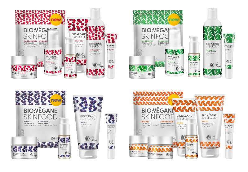 Nouvelle gamme bio végane skinfood 100%